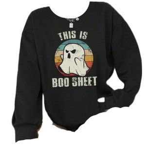 S M XL This is Boo Sheet Sweatshirt